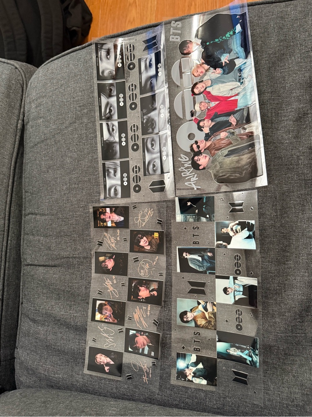 BTS Themed Photo Card Set - Gray
